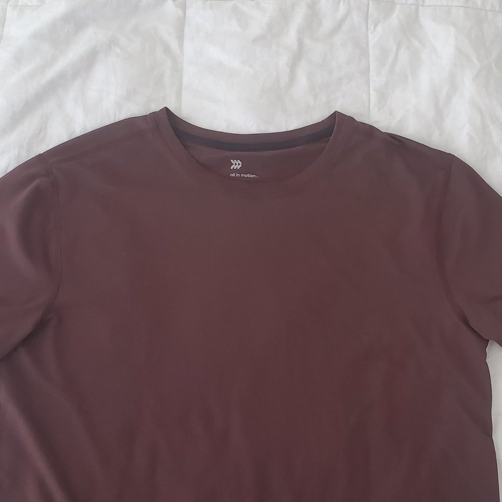Men's all in motion brown athletic shirt size large